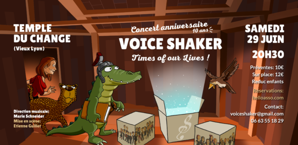 [Concert] Voice Shaker fête ses 10 ans et se met en scène ! Sam 29 Juin 2024 🎂🥳♪